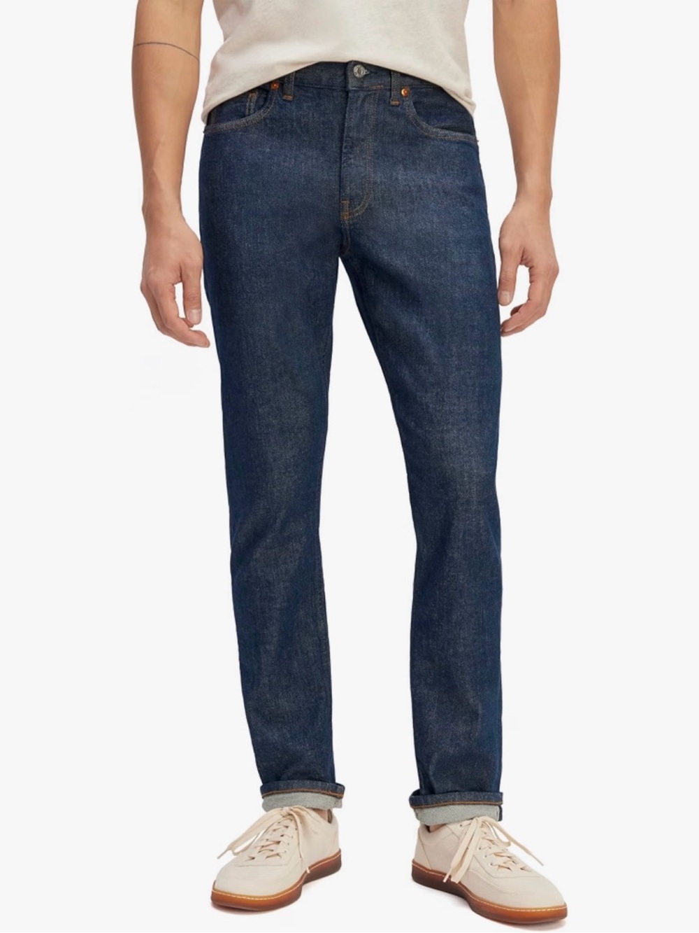 Everlane The Selvedge Slim-Fit Jean Indigo Rinse Mens 35x32 NWOT Organic Cotton